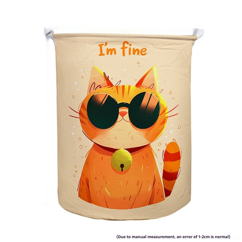 Fabric Dirty Clothes Basket Folding Storage