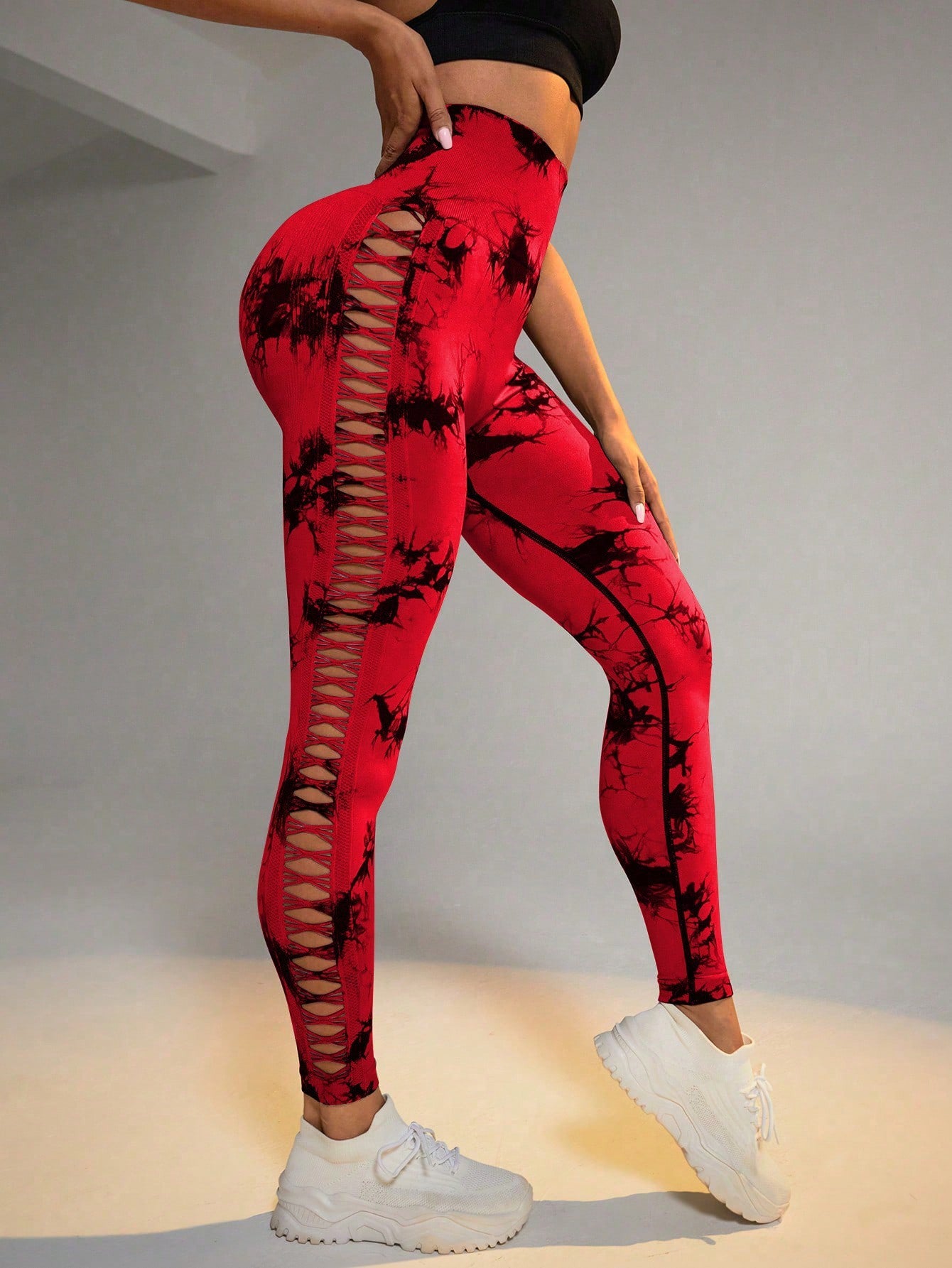Women’s Solid Color High-Waist Slim Pants – Fashion Casual Nylon Stretch