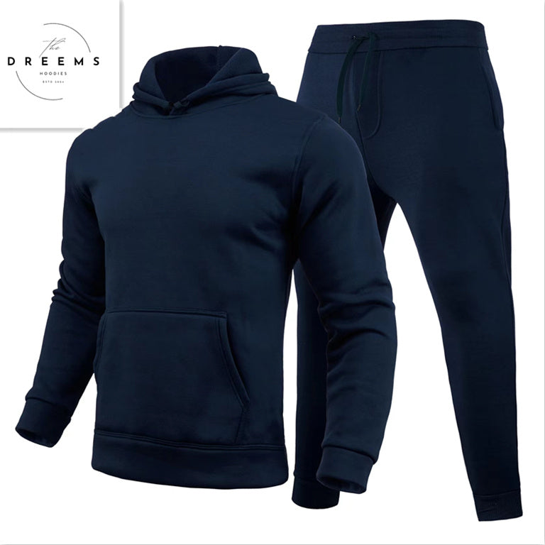 Men's Casual European Style Size Blank Solid Color Set