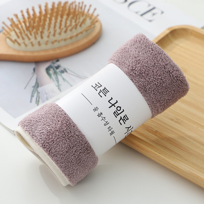 High-density Coral Fleece Thickened And Strongly Absorbent Face Towel