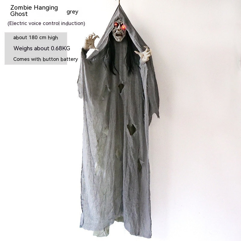 Halloween Hanging Ghost Decoration – Spooky Death Festival Haunted House Prop