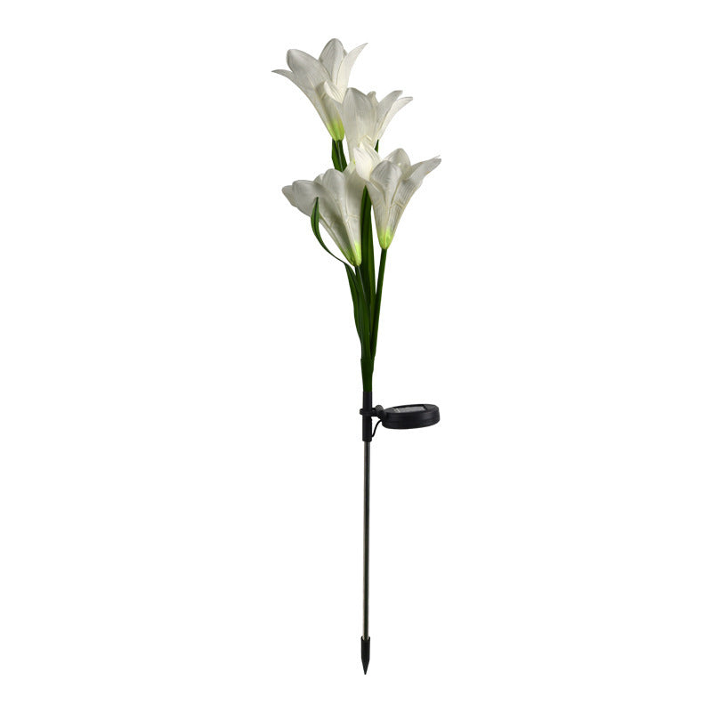 Solar Lily Festive Lantern Outdoor Villa Courtyard Garden