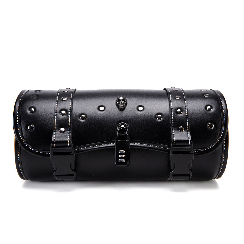 Unisex Punk Retro PU Motorcycle Pannier Bag Saddle Pro