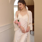 Women's Fashion Simple Halter Lace Loungewear Set