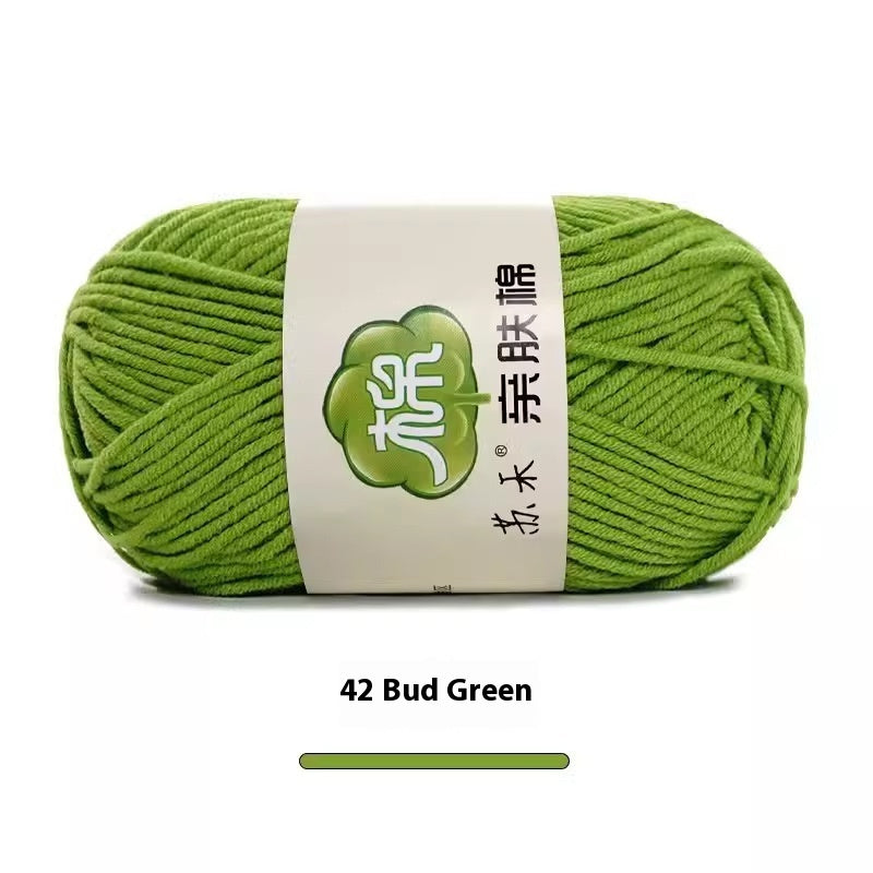 5-Strand Skin-Friendly Combed Milk Cotton Yarn – Hand Knitting Supplies