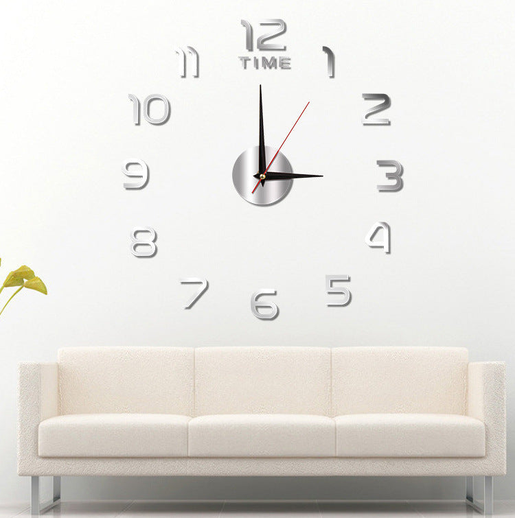 Creative Night Light Silent Clock Decorative Wall Stickers