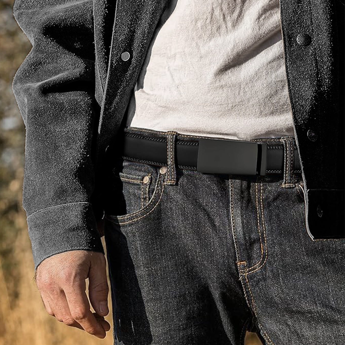 Versatile Simple Men's Belt – Young and Middle-Aged Style