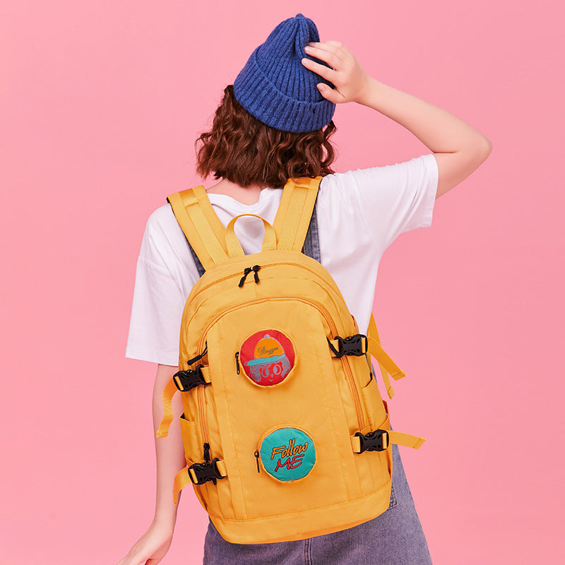 Women's Korean Style Lightweight Breathable Nylon Backpack
