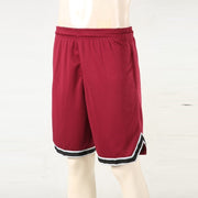 Men's Athletic Shorts Polyester Regular Fit Red Black