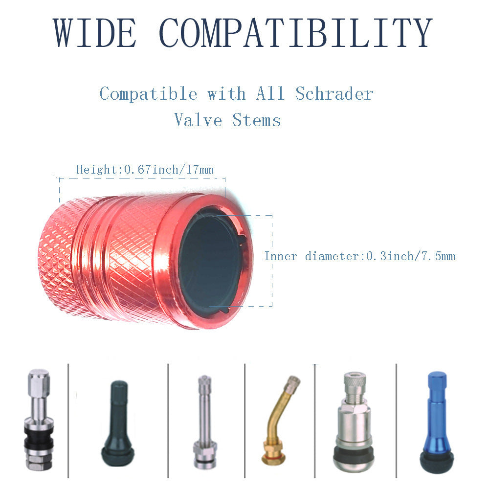 Car Tire Aluminum Car Dust Protection Cap Valve Cover