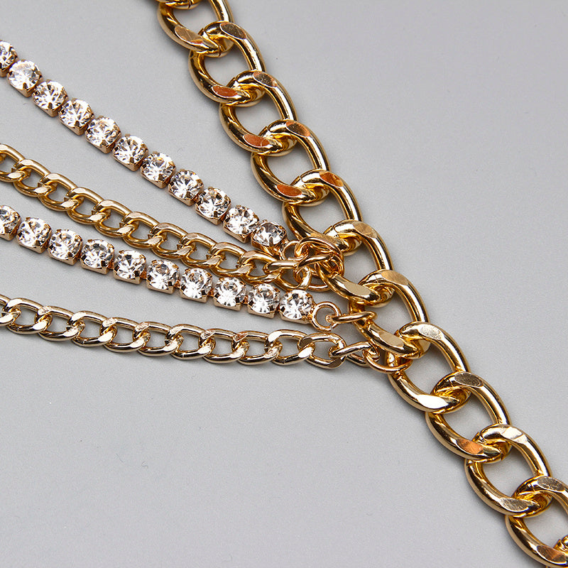 Women's Summer Multi-Layer Gold Waist Chain for Jeans and Streetwear