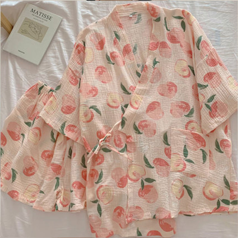 Pajama Sets Women Sweet Casual Simple Design Stylish Japanese Style