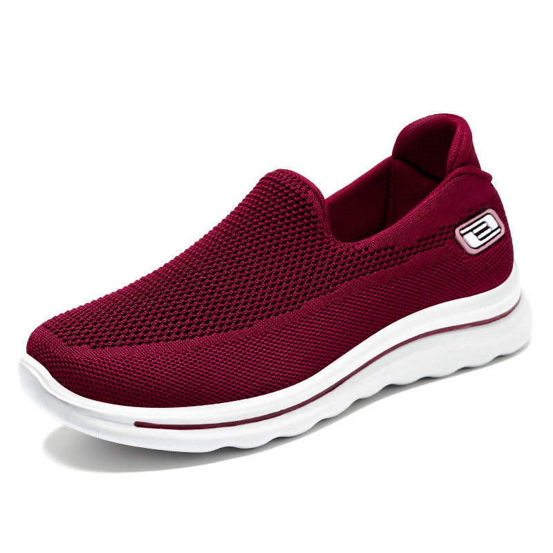Women's Comfortable Breathable Middle-aged And Elderly Slip-on Sneakers