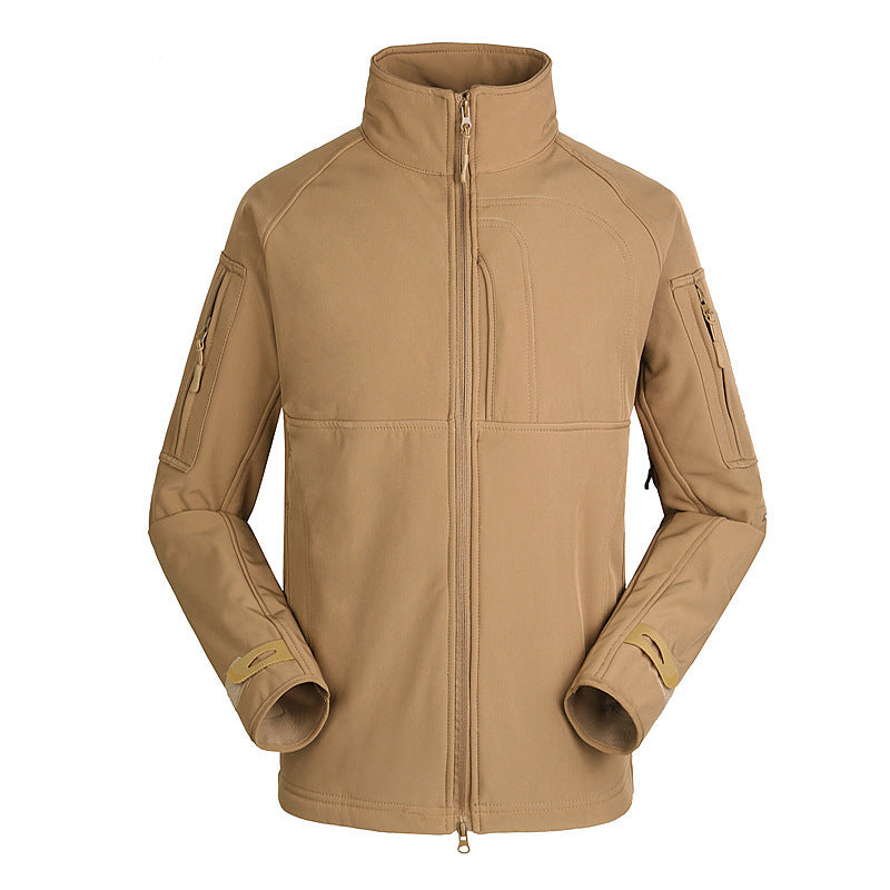 Outdoor Jacket Coat Men's Thin Commander Stand Collar Loose