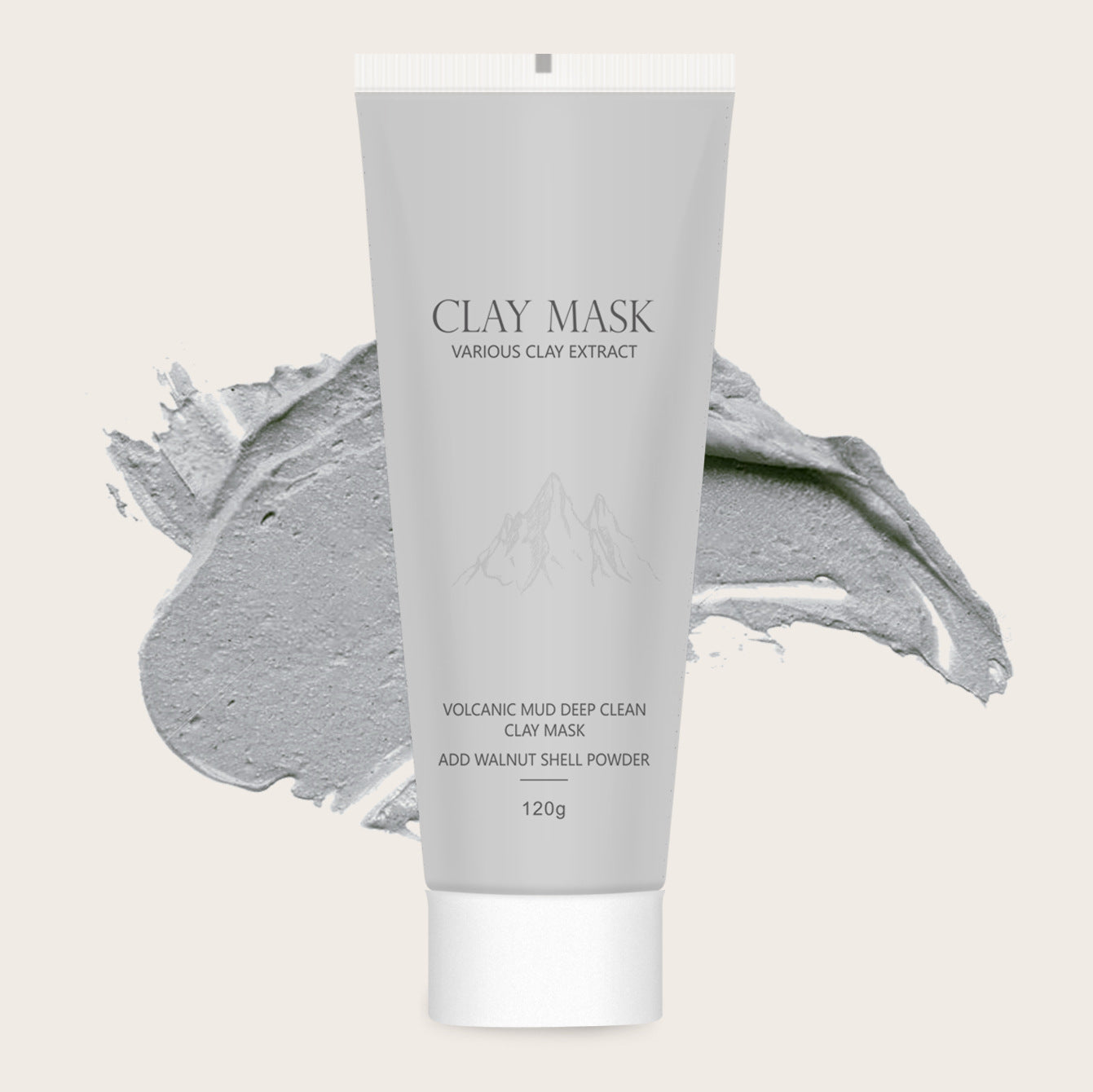 KOEC Foreign Trade English Version Volcanic Mud Mask Moisturizing Coating Mask Deep Cleaning Facial Mask With Brush Export