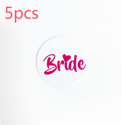 Wedding Party Bride Team Bride Badge Party Decoration