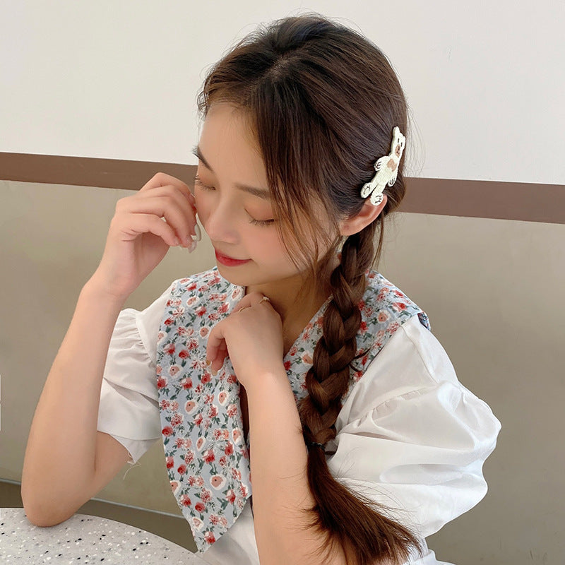 Sweet And Versatile Cartoon Bangs Broken Hair Clip Headwear