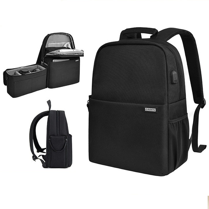 Hong Kong Style SLR Backpack Unisex Waterproof Fabric