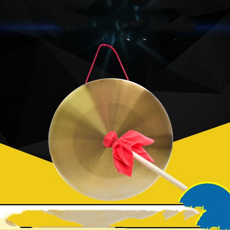 Copper Gong Musical Instrument Props Gong Drum Set