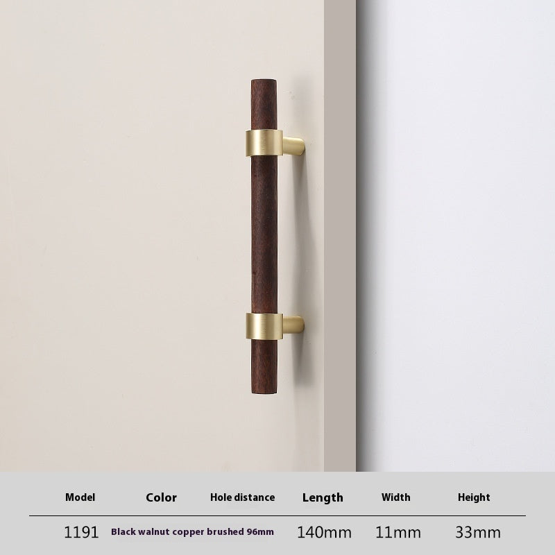 Solid Wood Handle Cabinet Door Log Wardrobe Drawer Wooden Door Handle