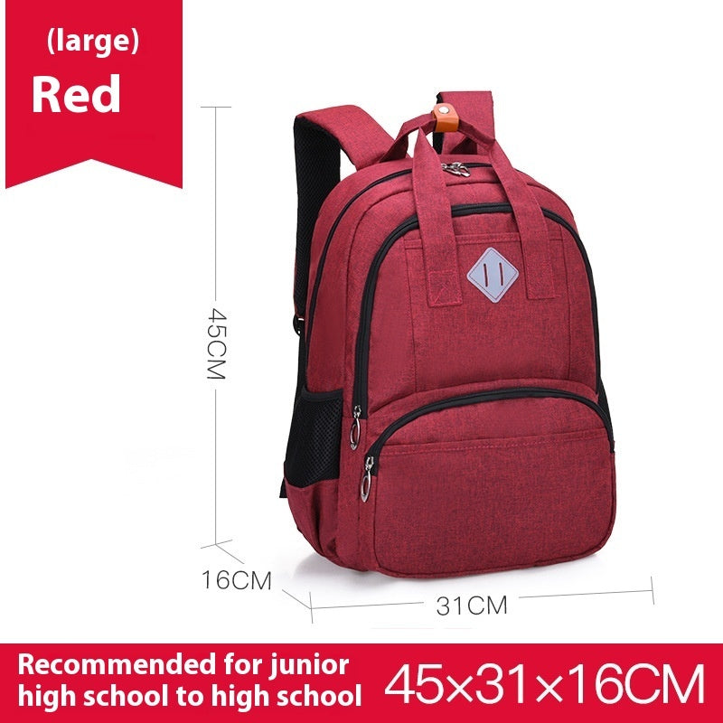 Primary School Student Schoolbag Male Grade 3-6 Junior's Schoolbag Female Double Backpack