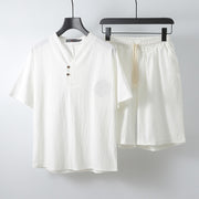 Loose Linen Menswear Clothing Two-piece Set