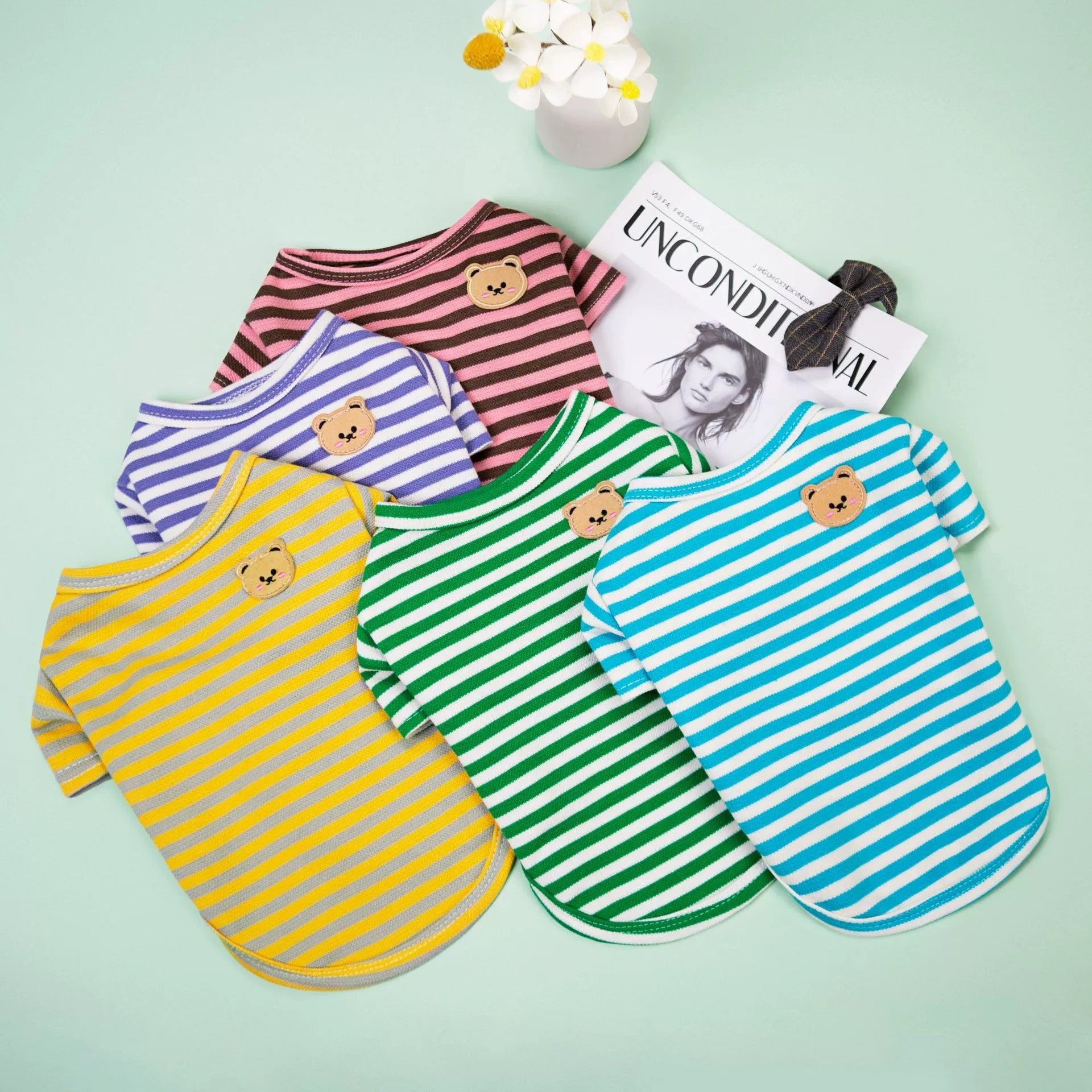 Summer Pet Dog Clothes Breathable T-shirt