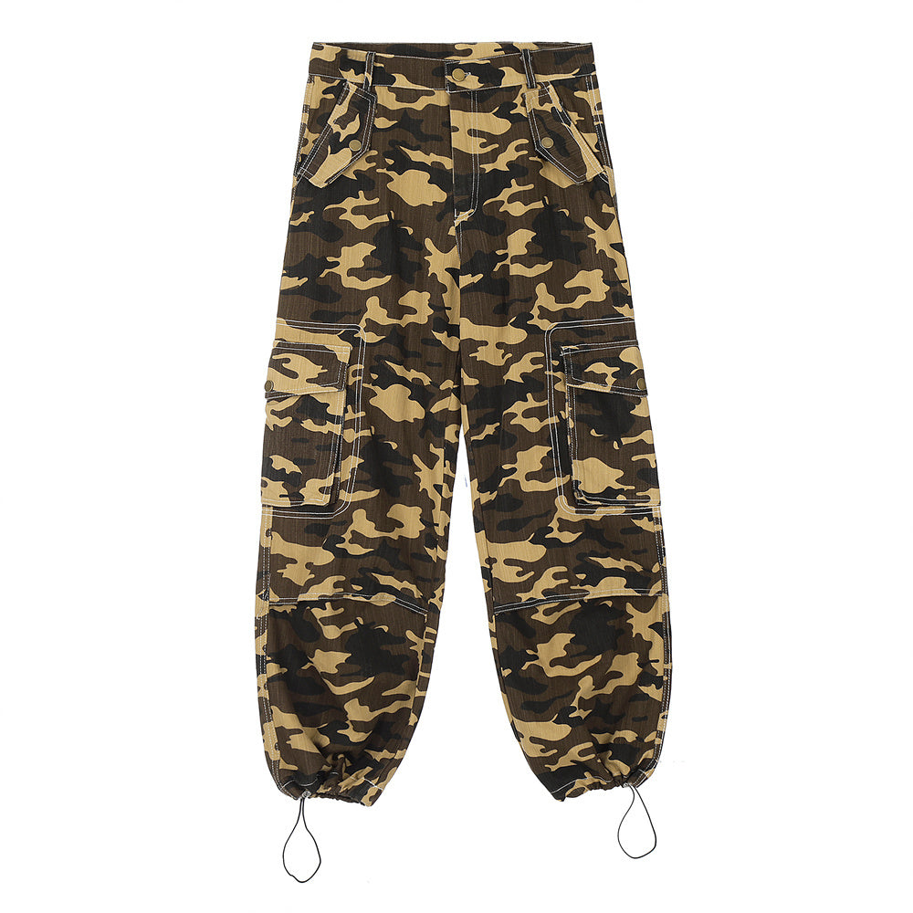 Men’s Camouflage Cargo Pants – Workwear Casual Sports Trousers