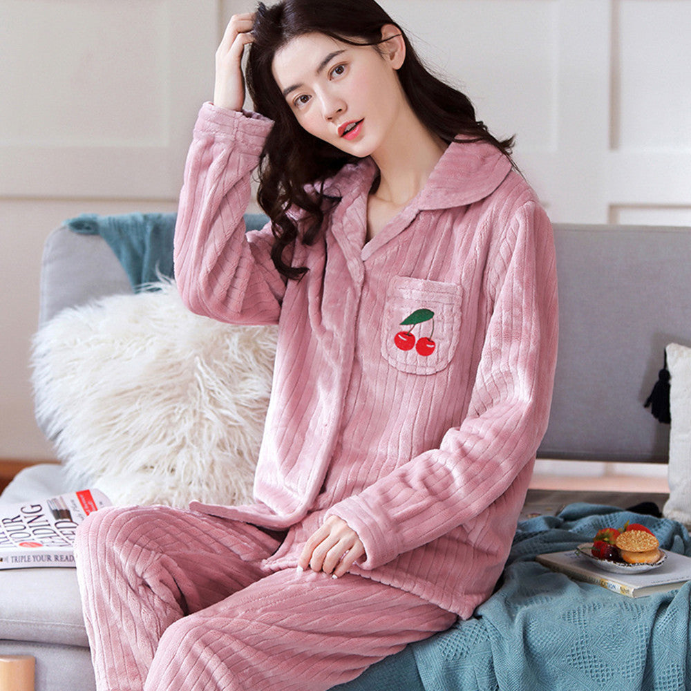 Women's Pajamas Coral Velvet Youth Home Wear Fashion