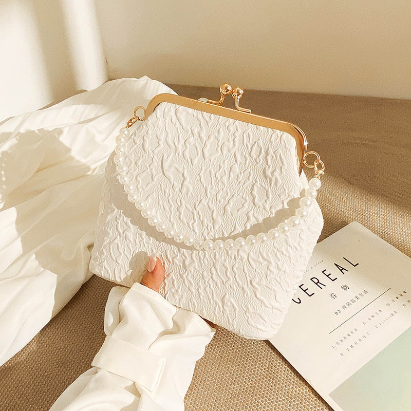 Pearl Tote Mini Chain Crossbody Bag – Elegant & Compact