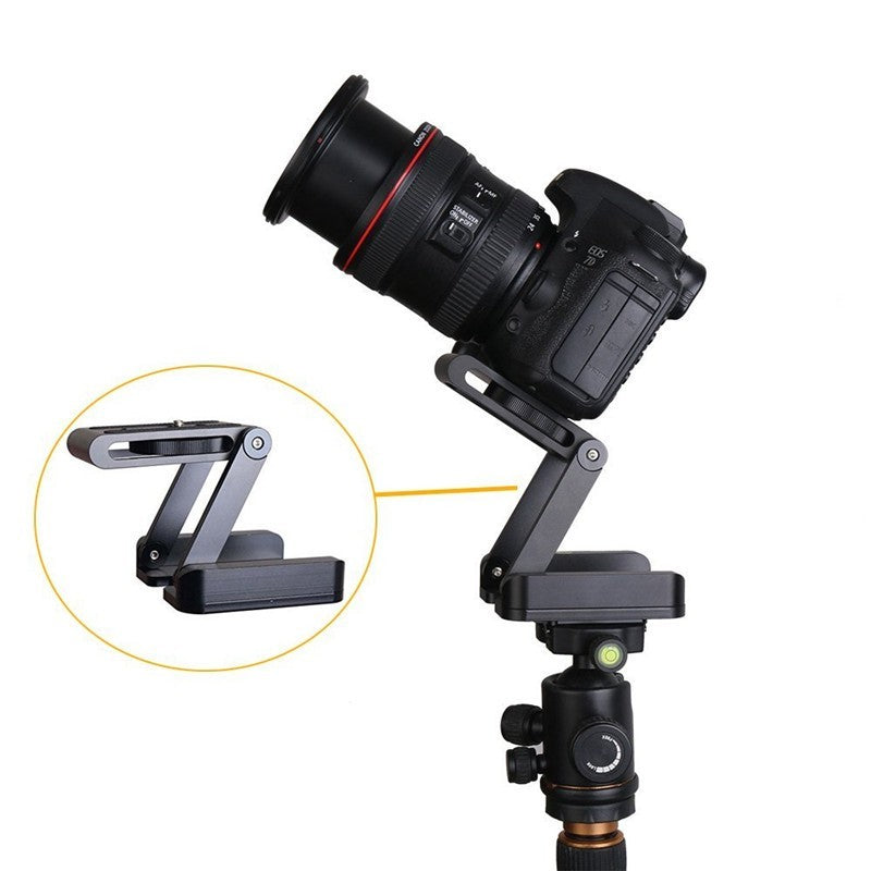 Z Flex Lightweight CNC Machined Aluminum Alloy Tilt Head with Multi-Angle Folding and 3kg Load Capacity