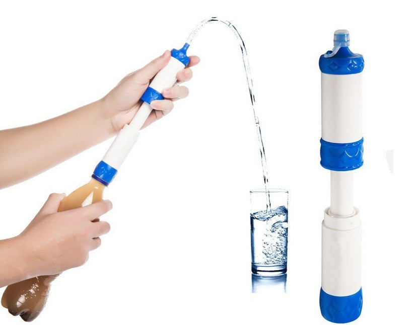 Ultrafiltration Portable Water Purification Straw – Outdoor Pressurized Filter with Replaceable Membrane for Camping & Survival