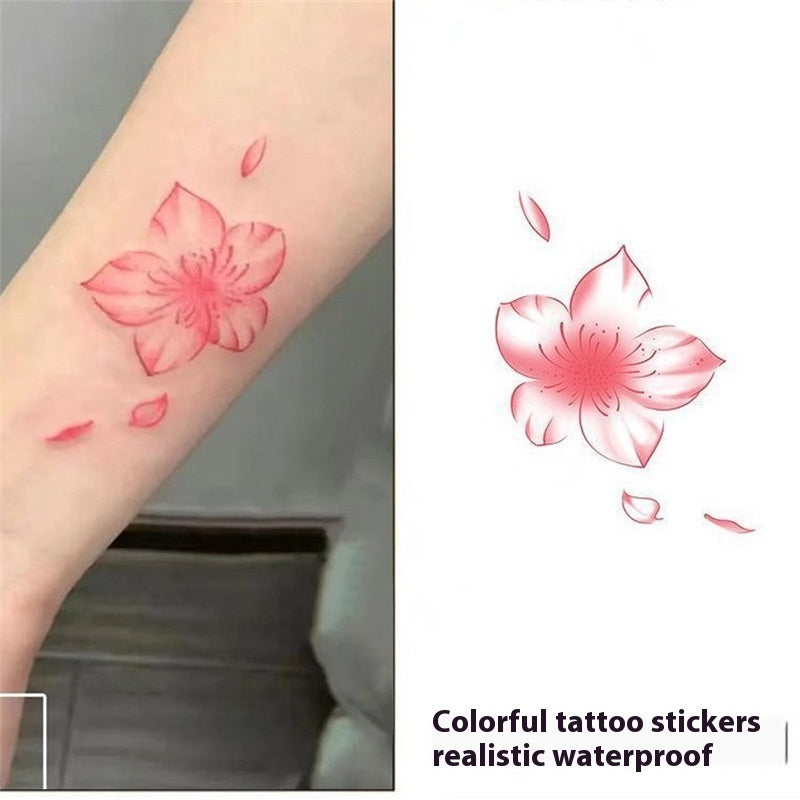 Bare Collarbone Flower Tattoo Sticker Women