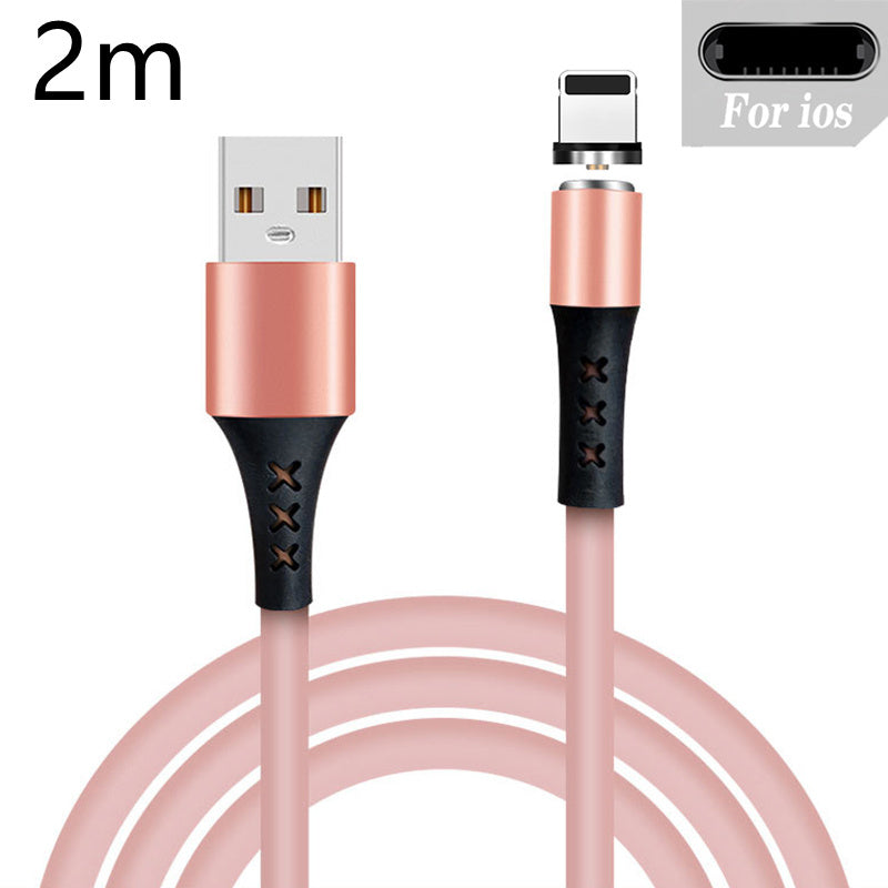 Silicone Fast Charging Mobile Phone Data Cable