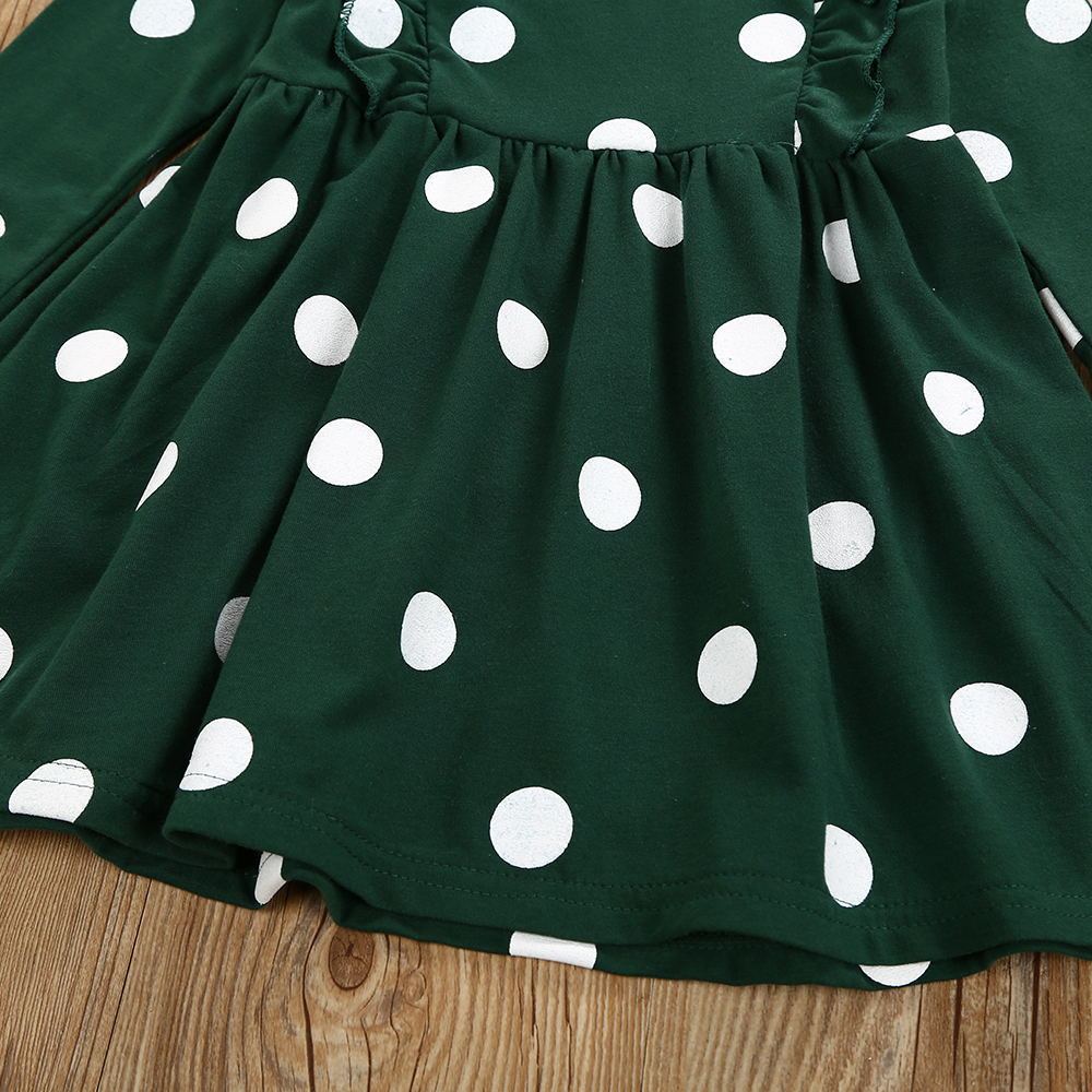Polka Dot Long Sleeve Dress