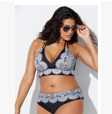 Women’s Printed Split Bikini Set – Beach Swimwear