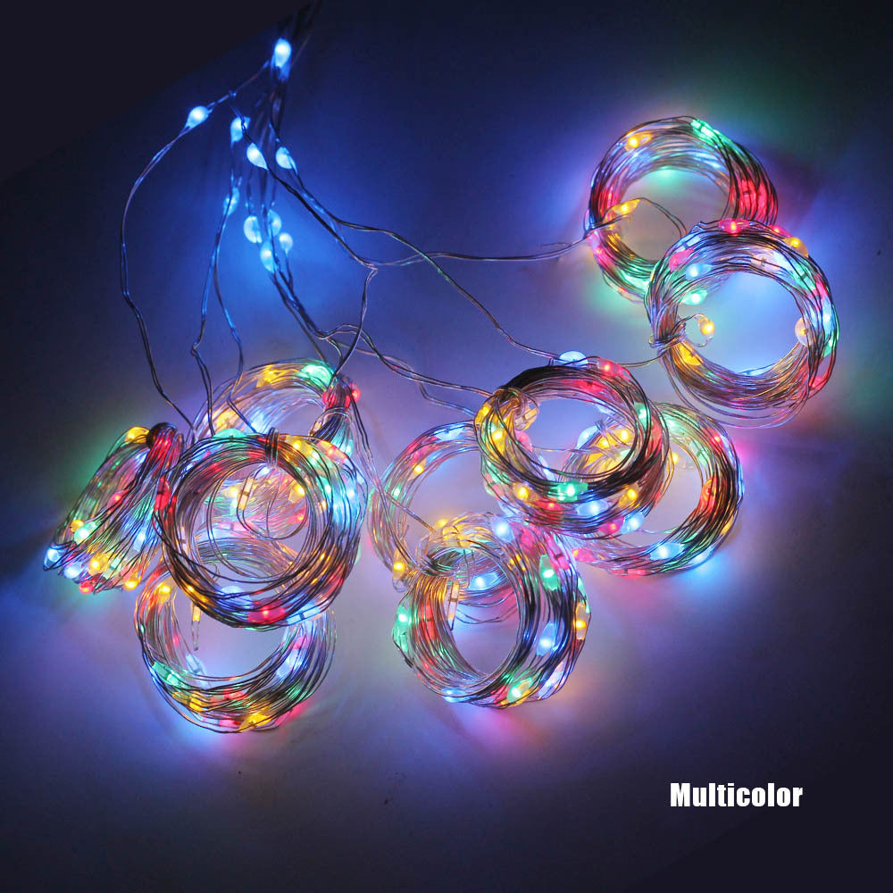 LED Curtain String Lights USB Powered Window Garland Decoration