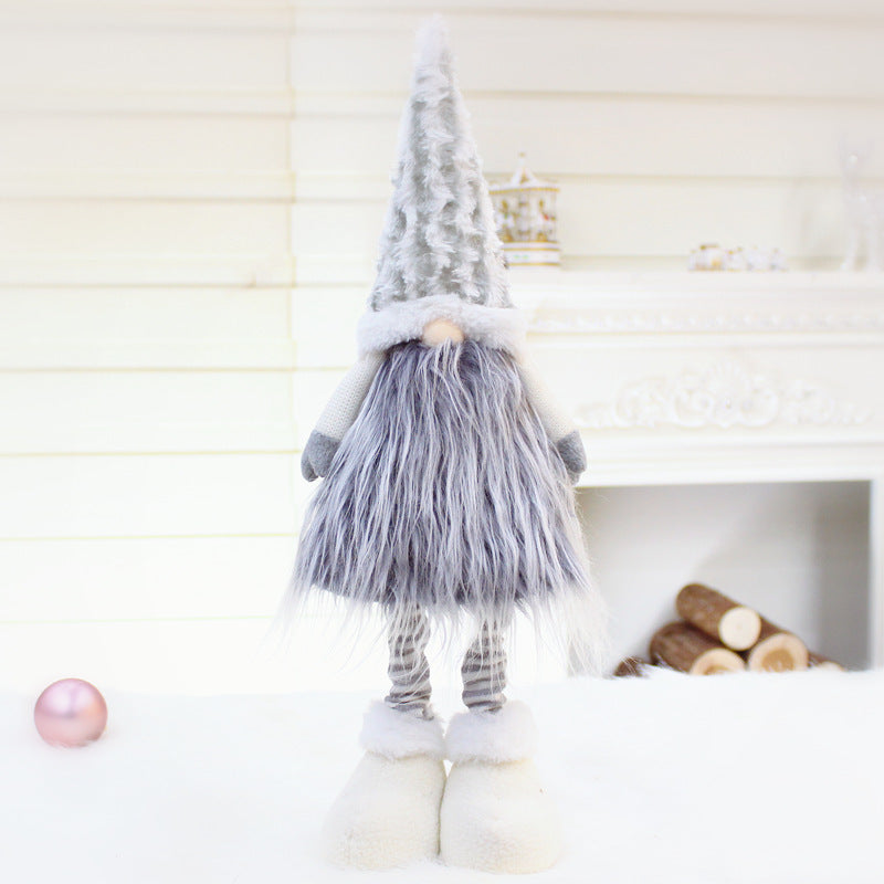 Christmas Telescopic Faceless Doll Window Decoration