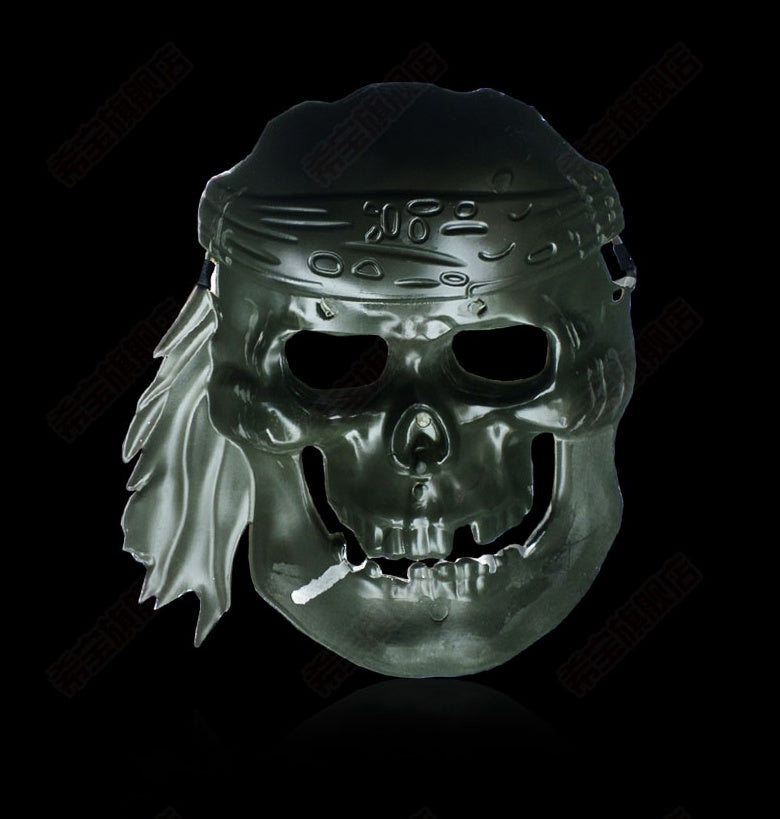 Skull Pirate Mask – Scary Headgear for Halloween Cosplay and Costume Parties