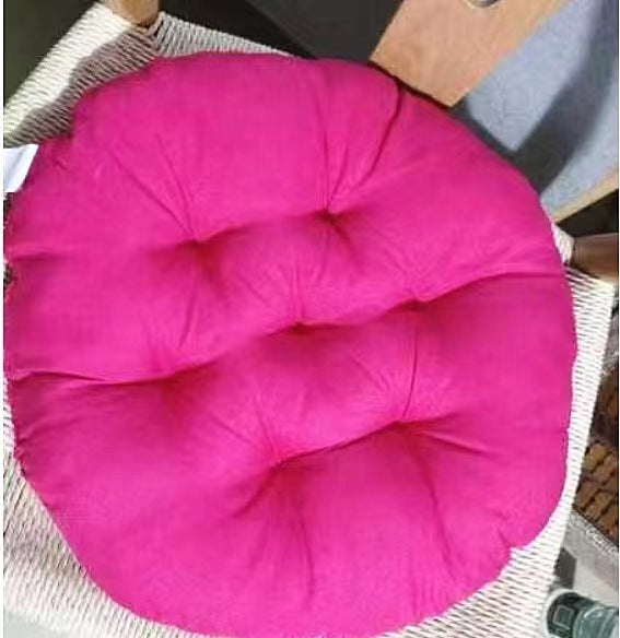 Brushed Thickened Solid Color Polyester Dining and Office Chair Cushion