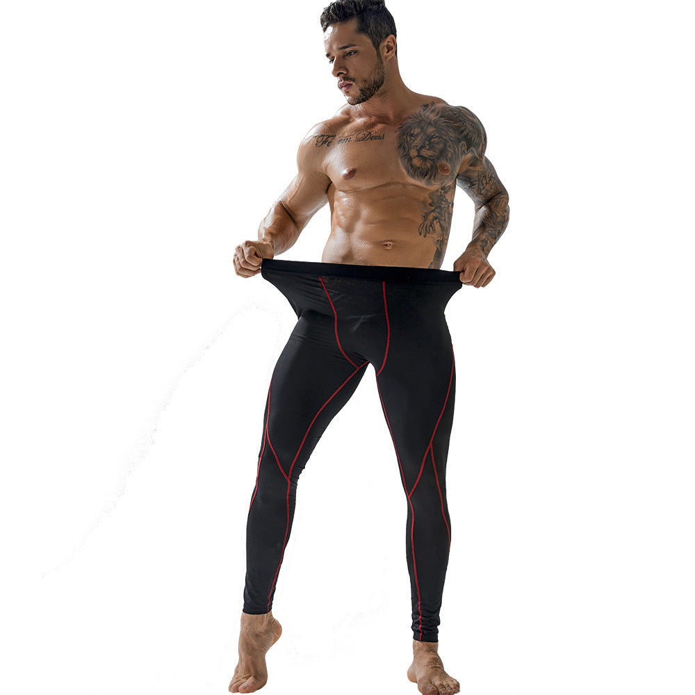 Men’s Workout Sports Leggings – Elastic Tight Fitness Pants
