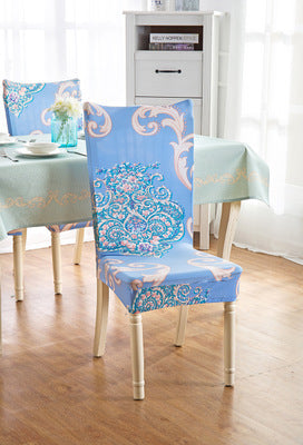 Elastic Siamese Solid Color Stretch Office and Hotel Chair Cover