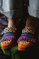 Orange Purple Tassel