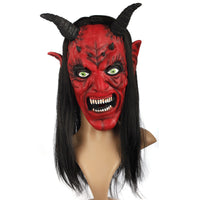 Black Hair Red Face Bull Devil
