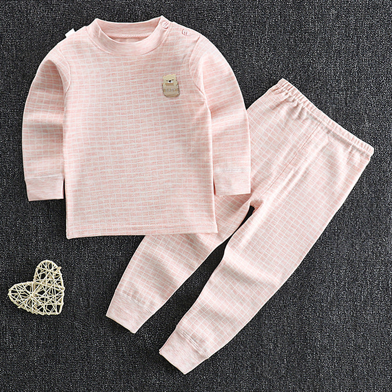 Autumn And Winter Children's Clothing Baby Cotton Autumn Clothes Long Trousers Suit