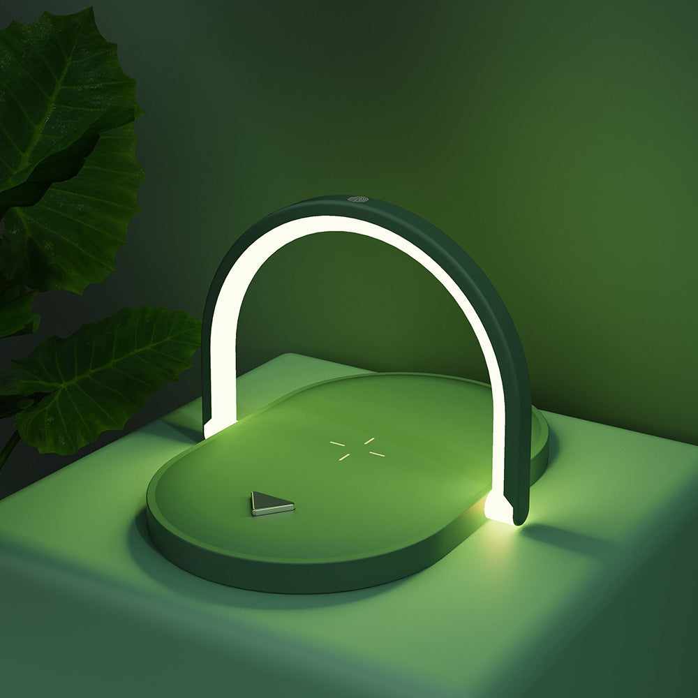3-in-1 Foldable Wireless Charger & Night Light, 15W Qi Charging Station for iPhone, Apple Watch & AirPods