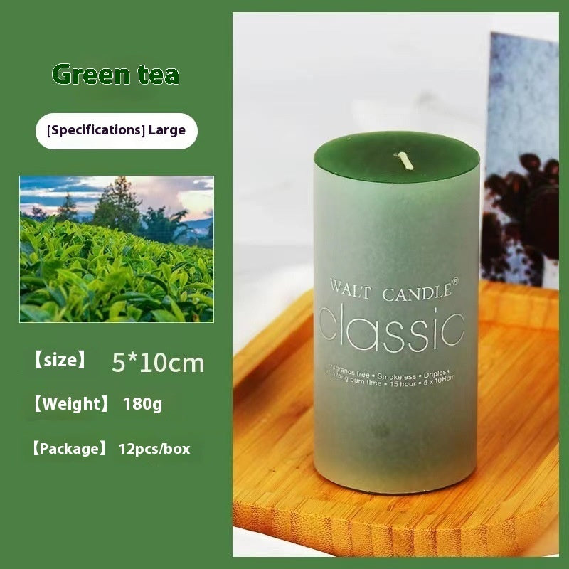 Cylindrical Aromatherapy Candles Smokeless Colorful Scented Candle with Brilliant Fragrance