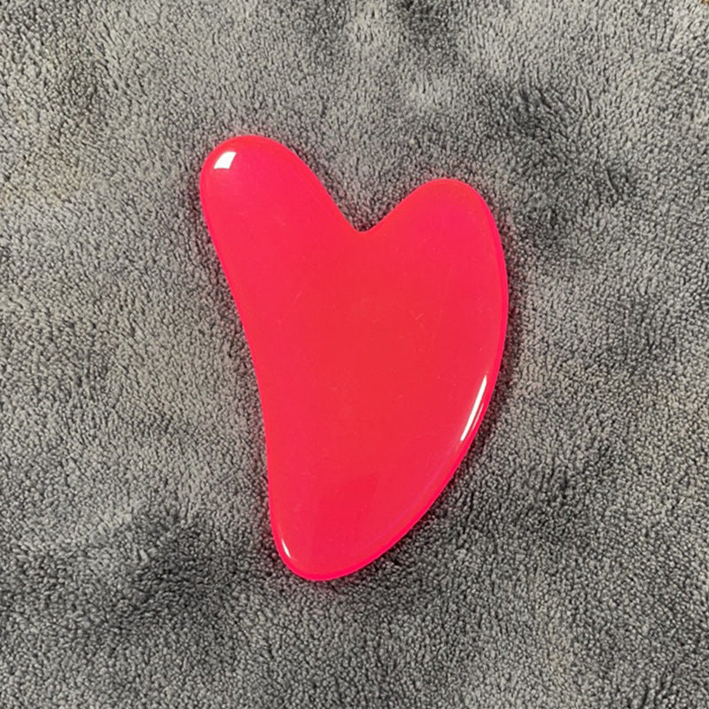 Resin Beeswax Gua Sha Tool – Heart-Shaped Facial Scraping Sheet