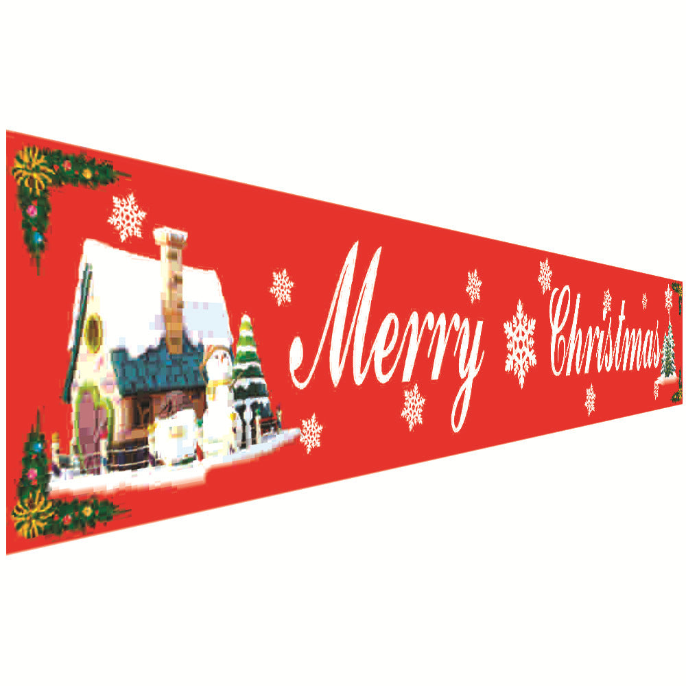 Christmas Couplet Curtain Banners Hanging Flag Window Pendants