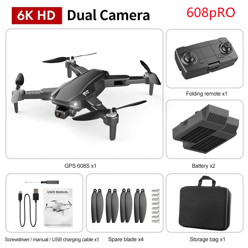 GPS Dual Camera Drone – High-Definition Quadcopter with Remote Control